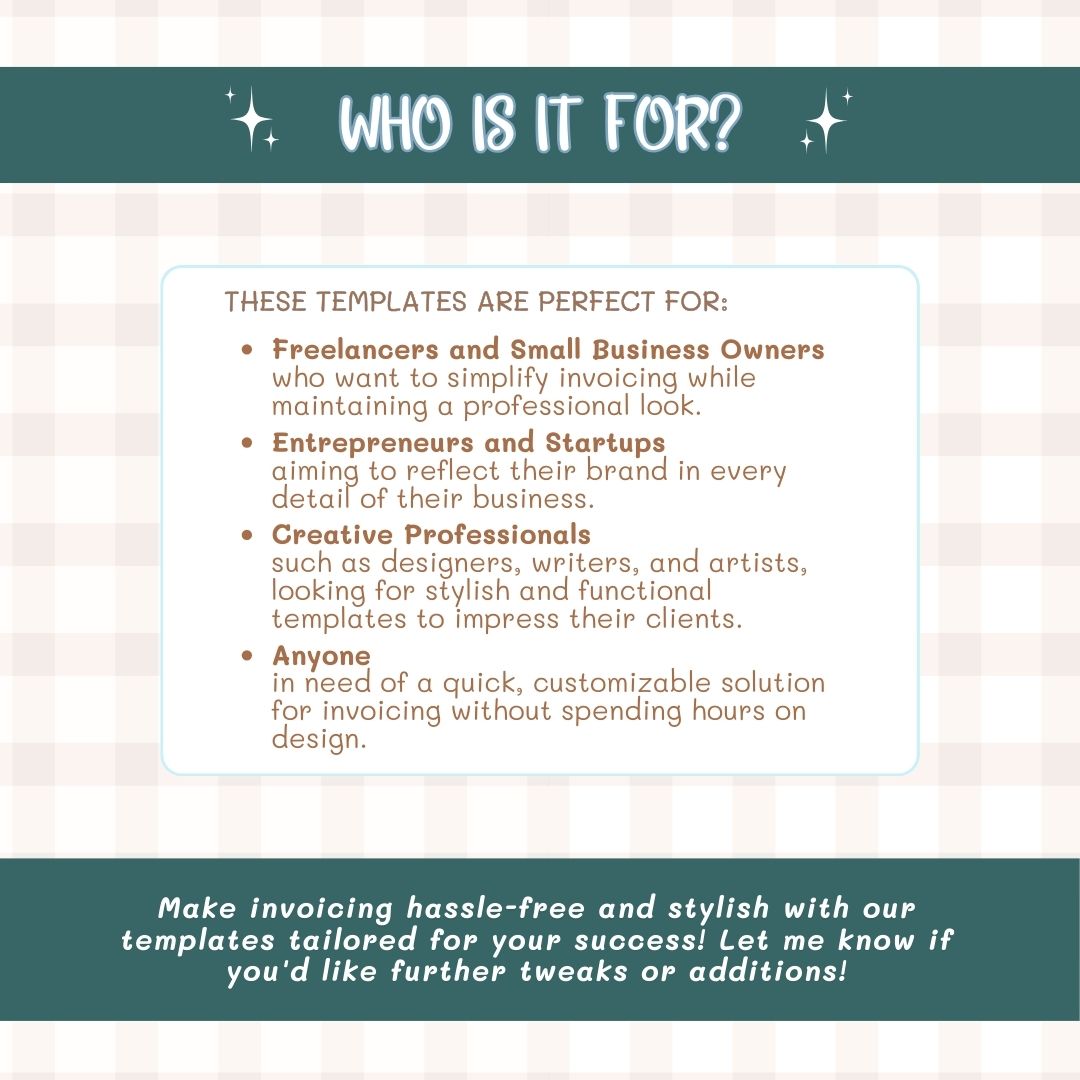 who is the invoice template for