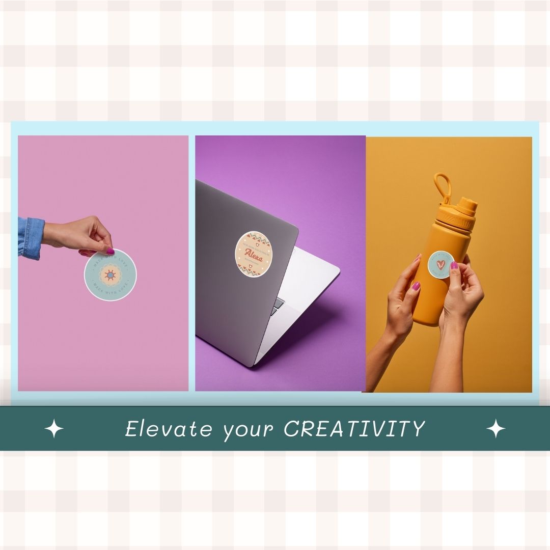 creative Digital sticker label template