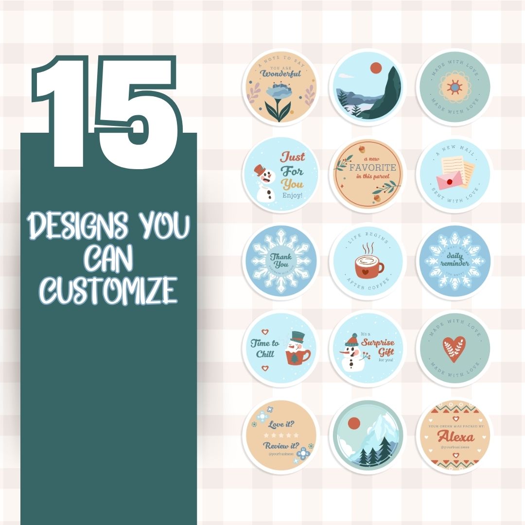 customizable Digital sticker label