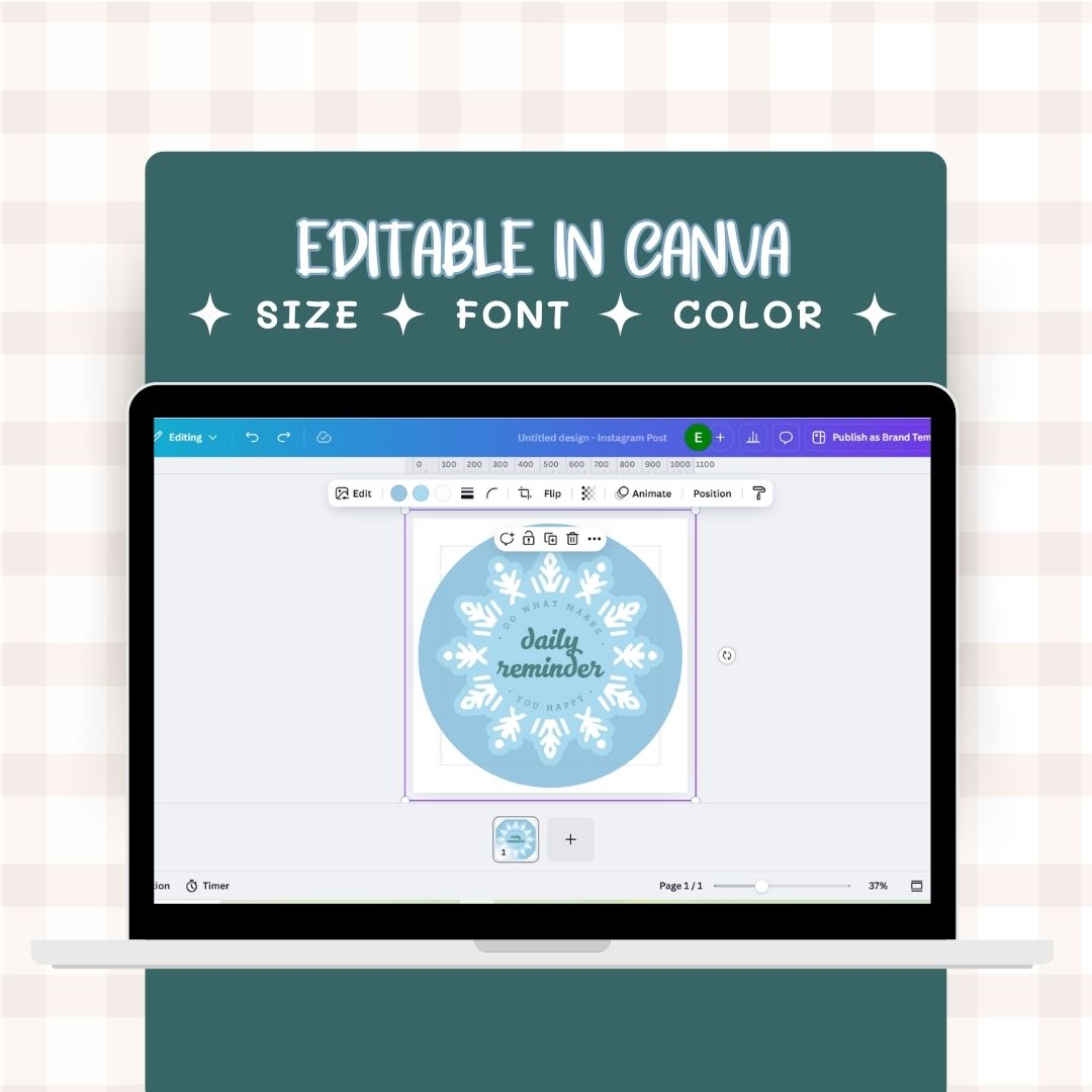 editable Digital sticker label