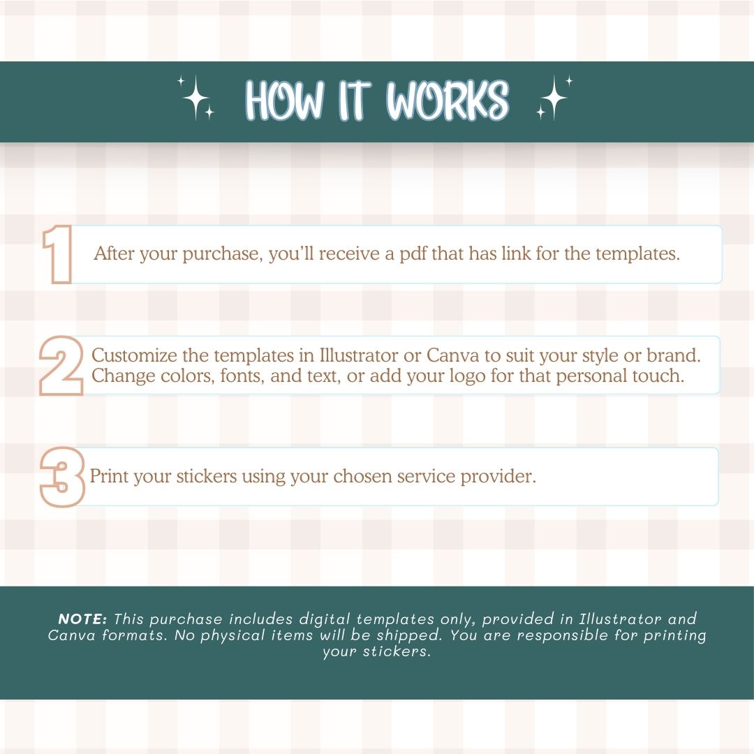 how the Digital sticker label works