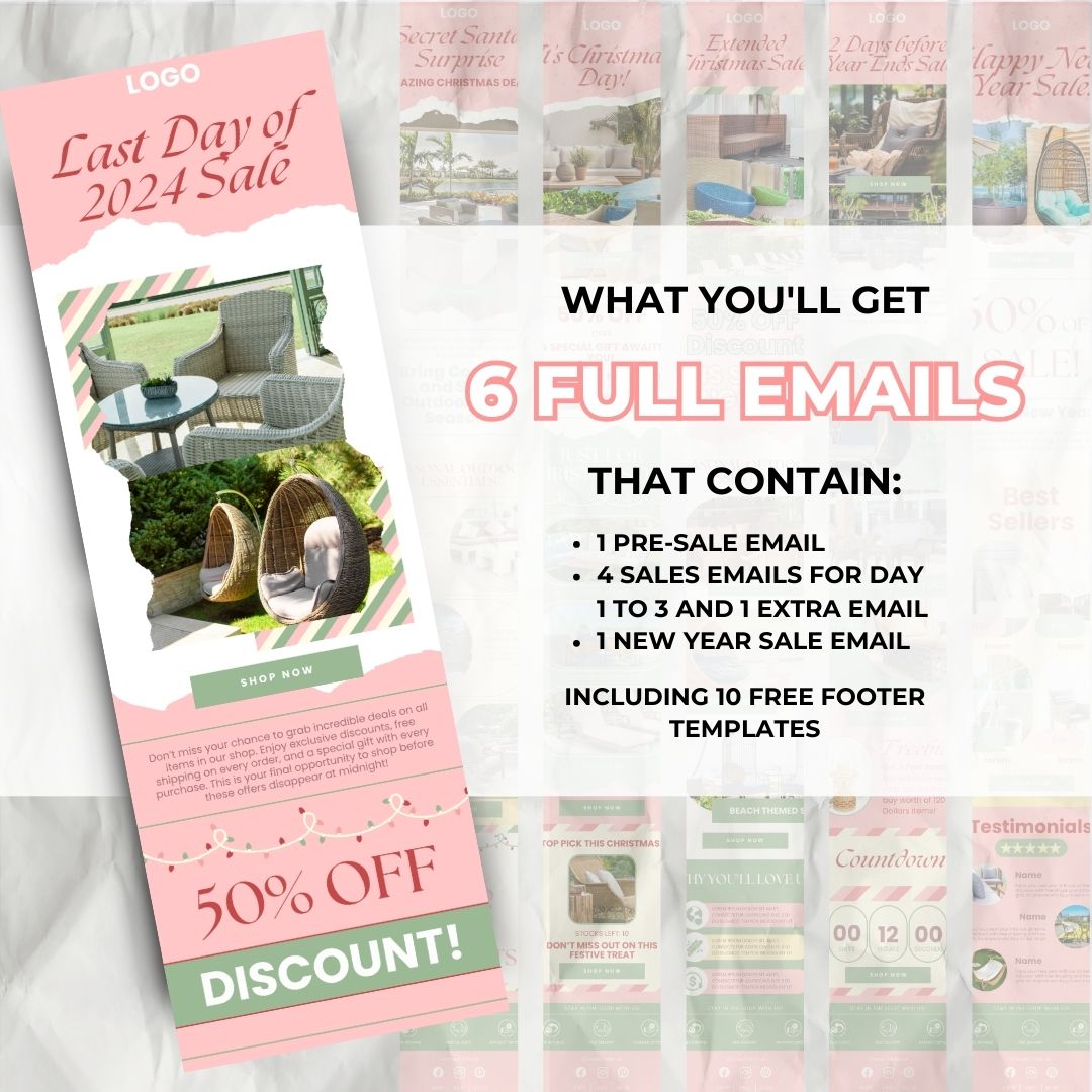 Christmas pre sale email template