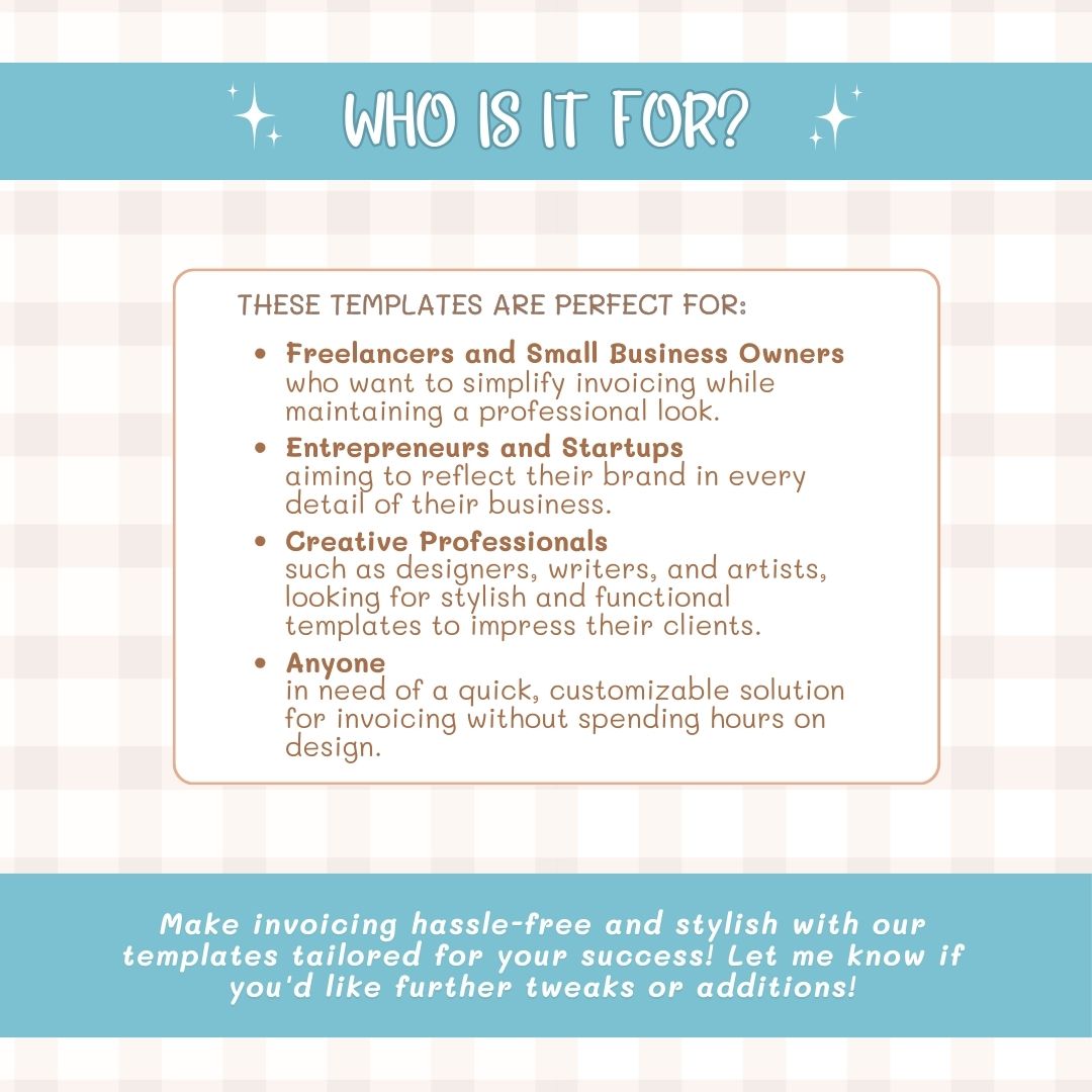 who is the invoice template for