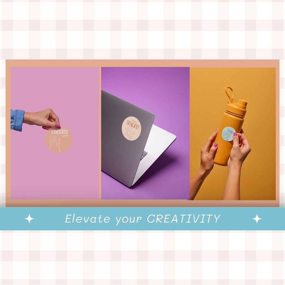 creative Digital sticker label template