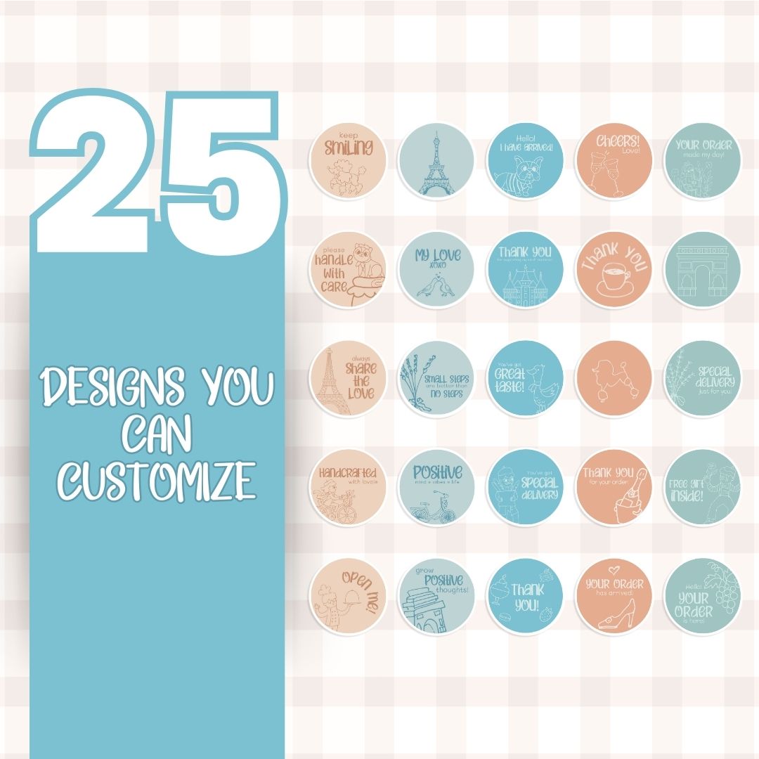 customizable Digital sticker label
