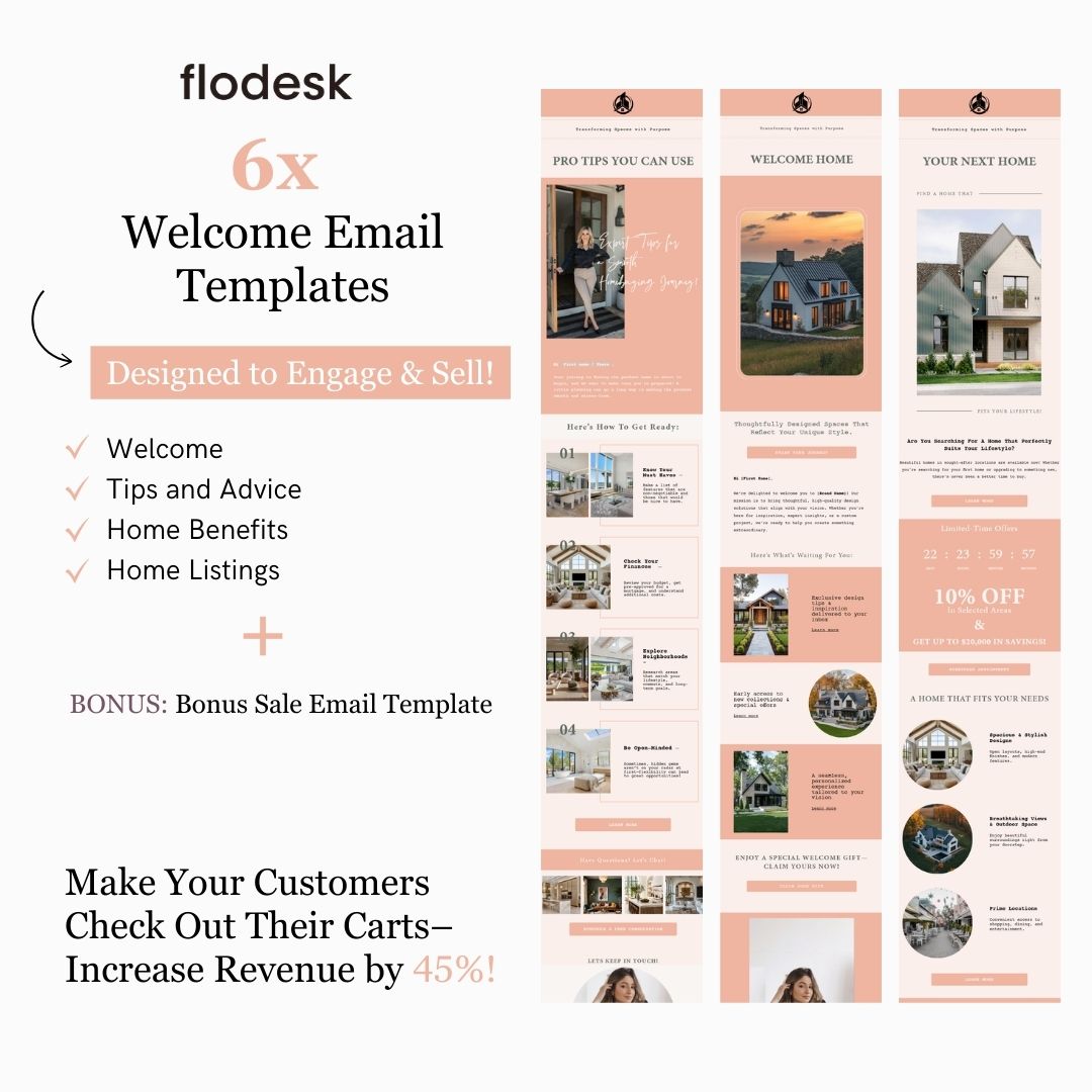 Flodesk Real Estate Business Welcome Email Template