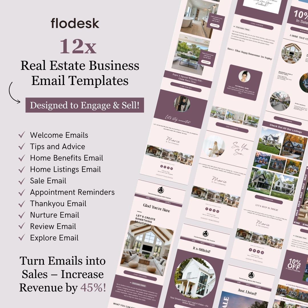 Flodesk Real Estate Business Email Template