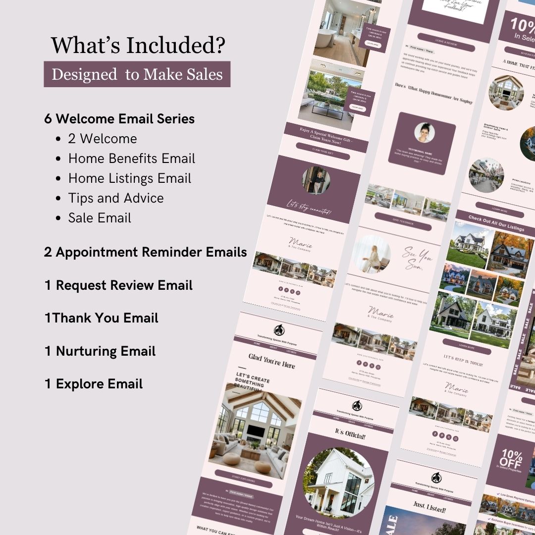 Flodesk Real Estate Business Welcome Email Template