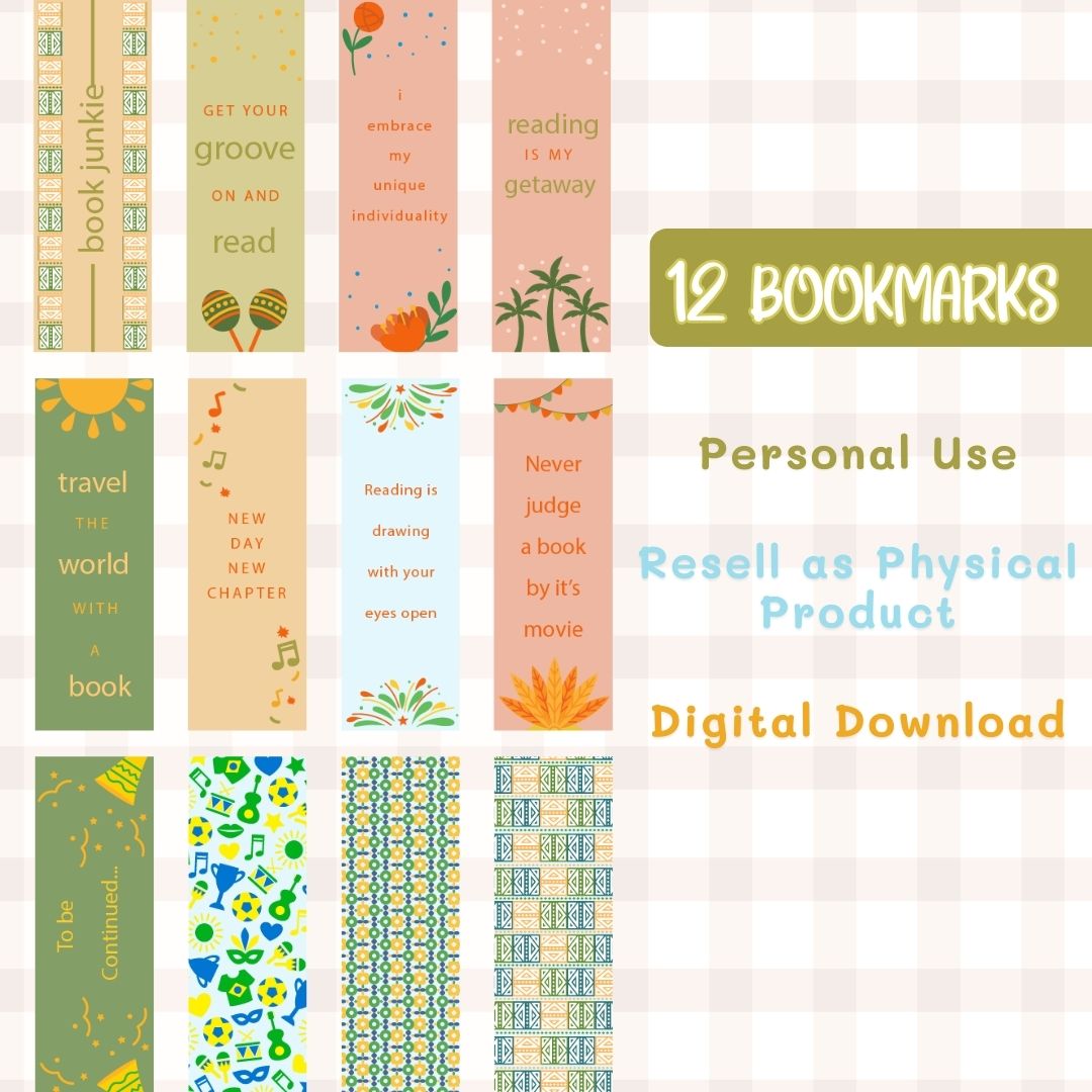 12 bookmark templates for personal use