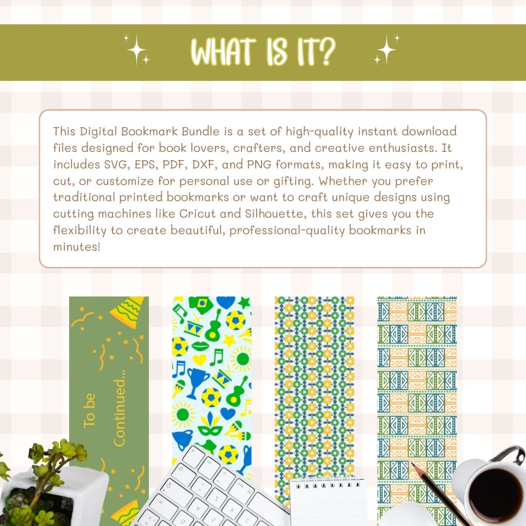 digital bookmark template