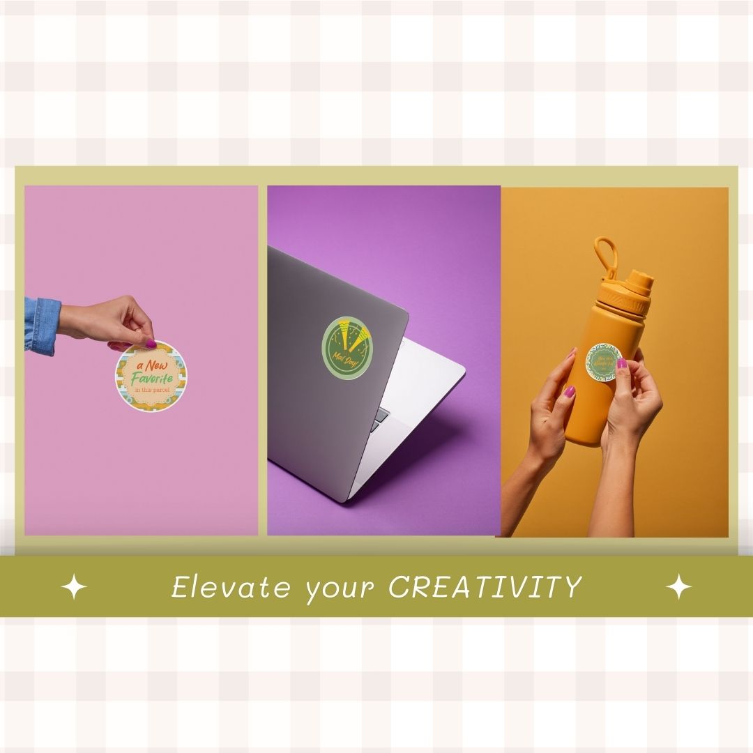 creative Digital sticker label template