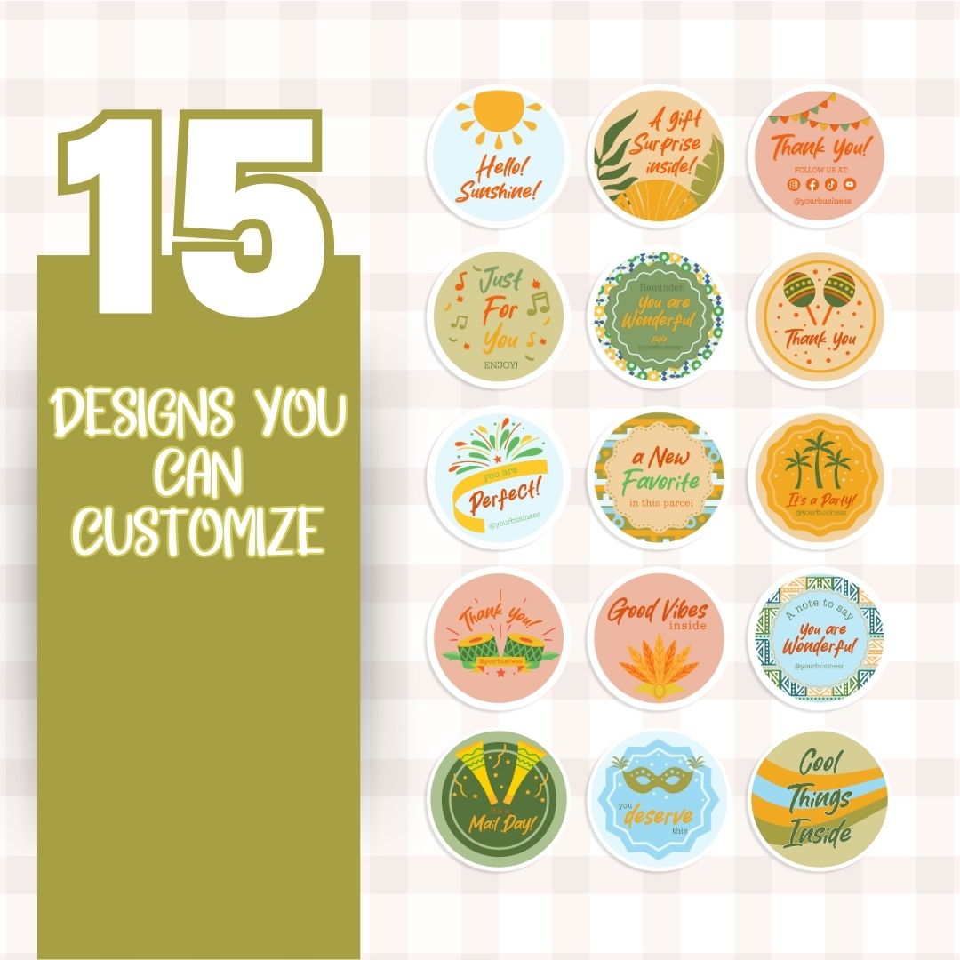 customizable Digital sticker label