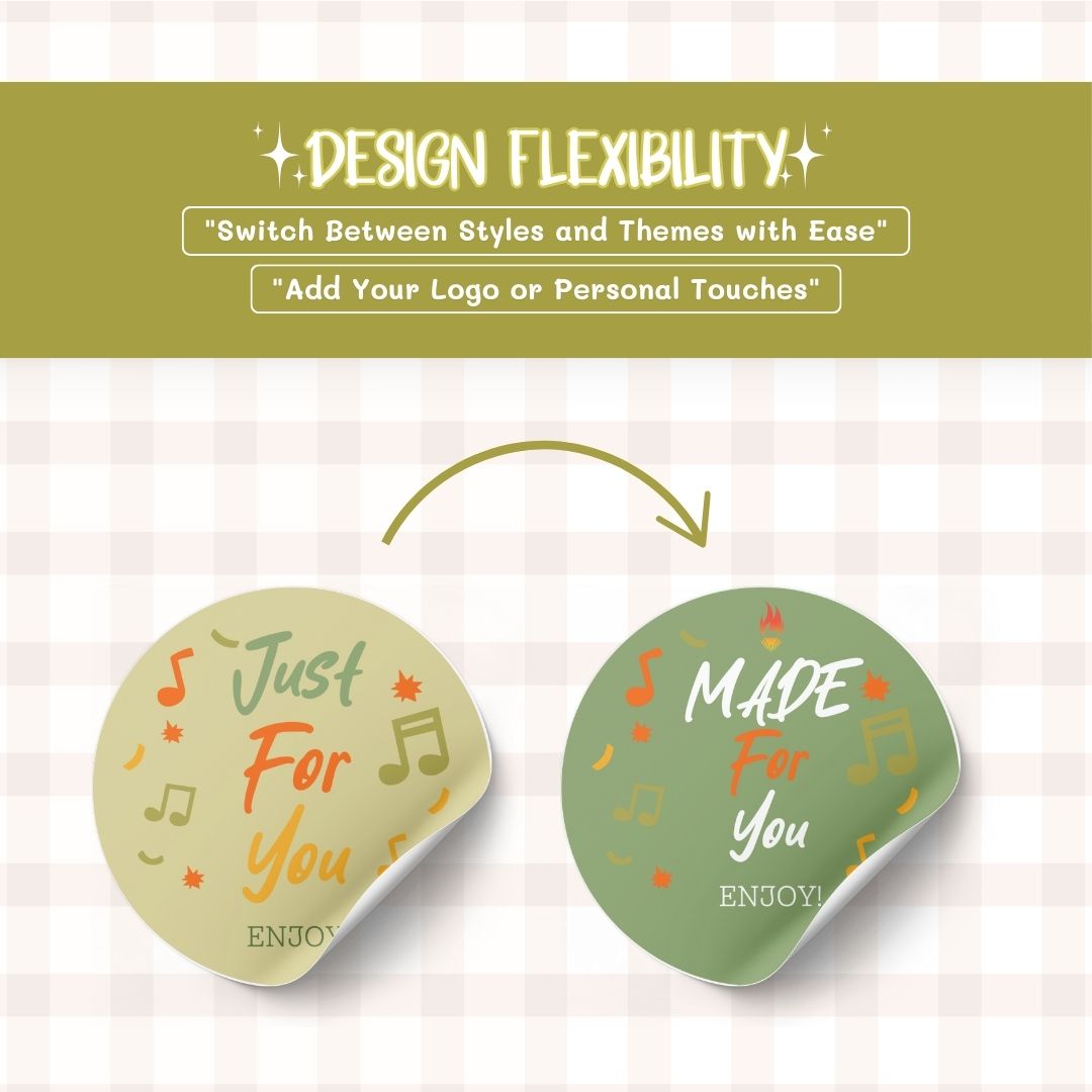 design flexibility Digital sticker label