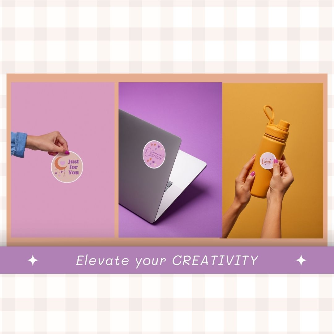 creative Digital sticker label template