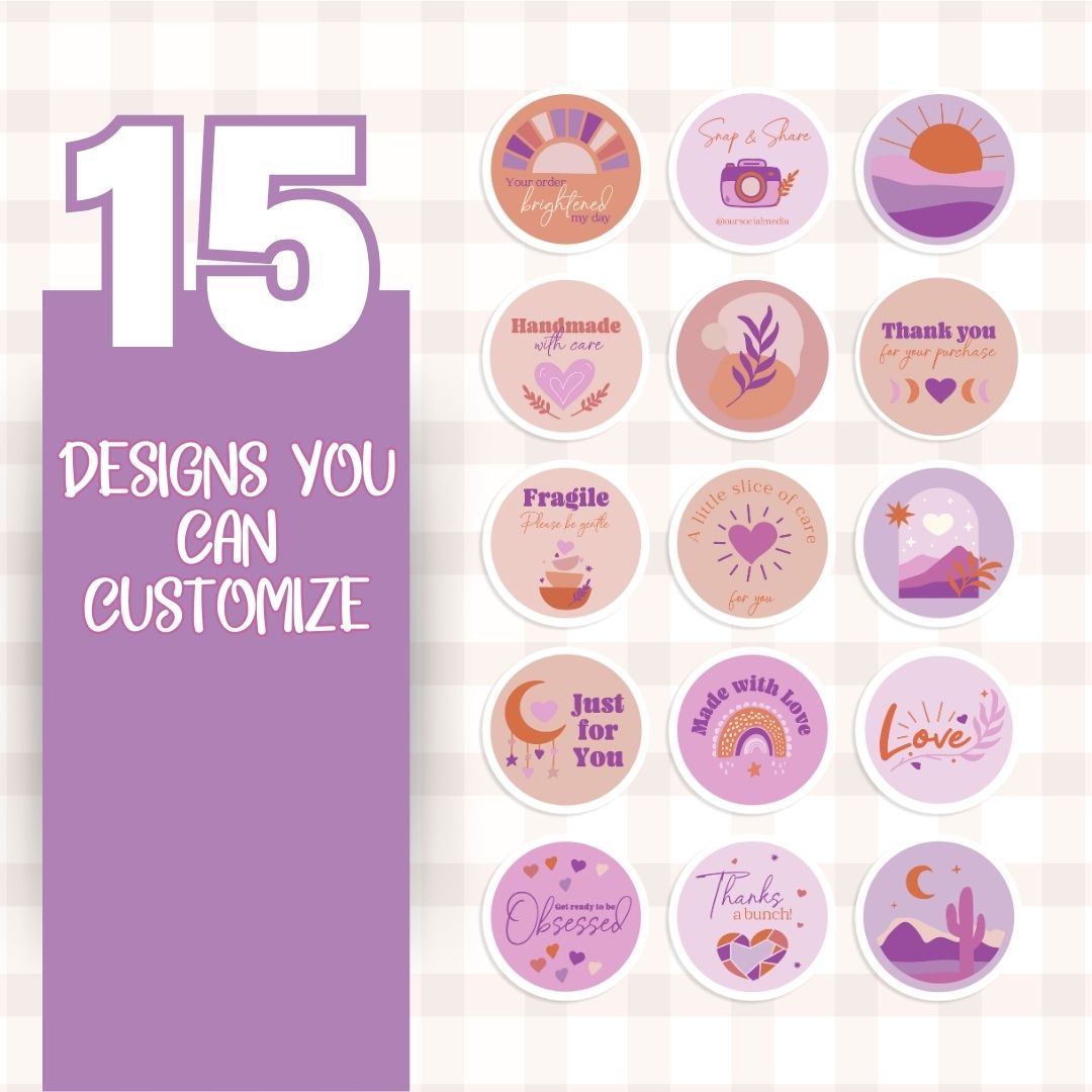 customizable Digital sticker label