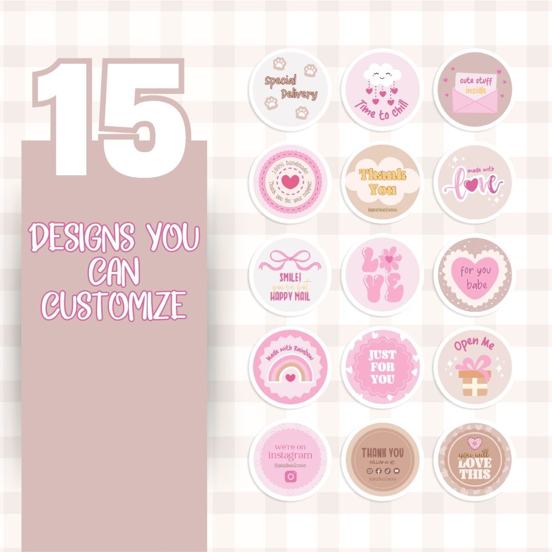 customizable Digital sticker label