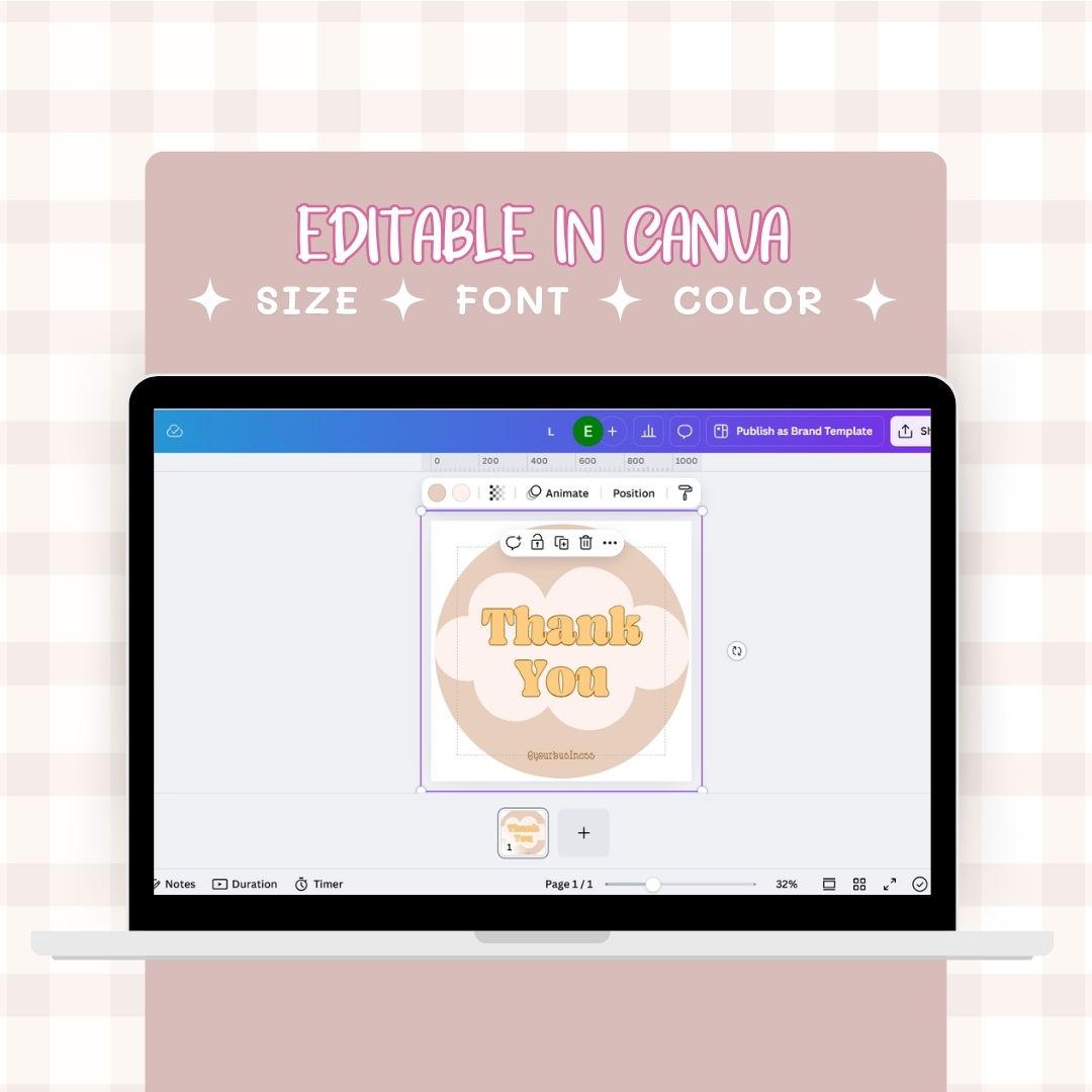 editable Digital sticker label