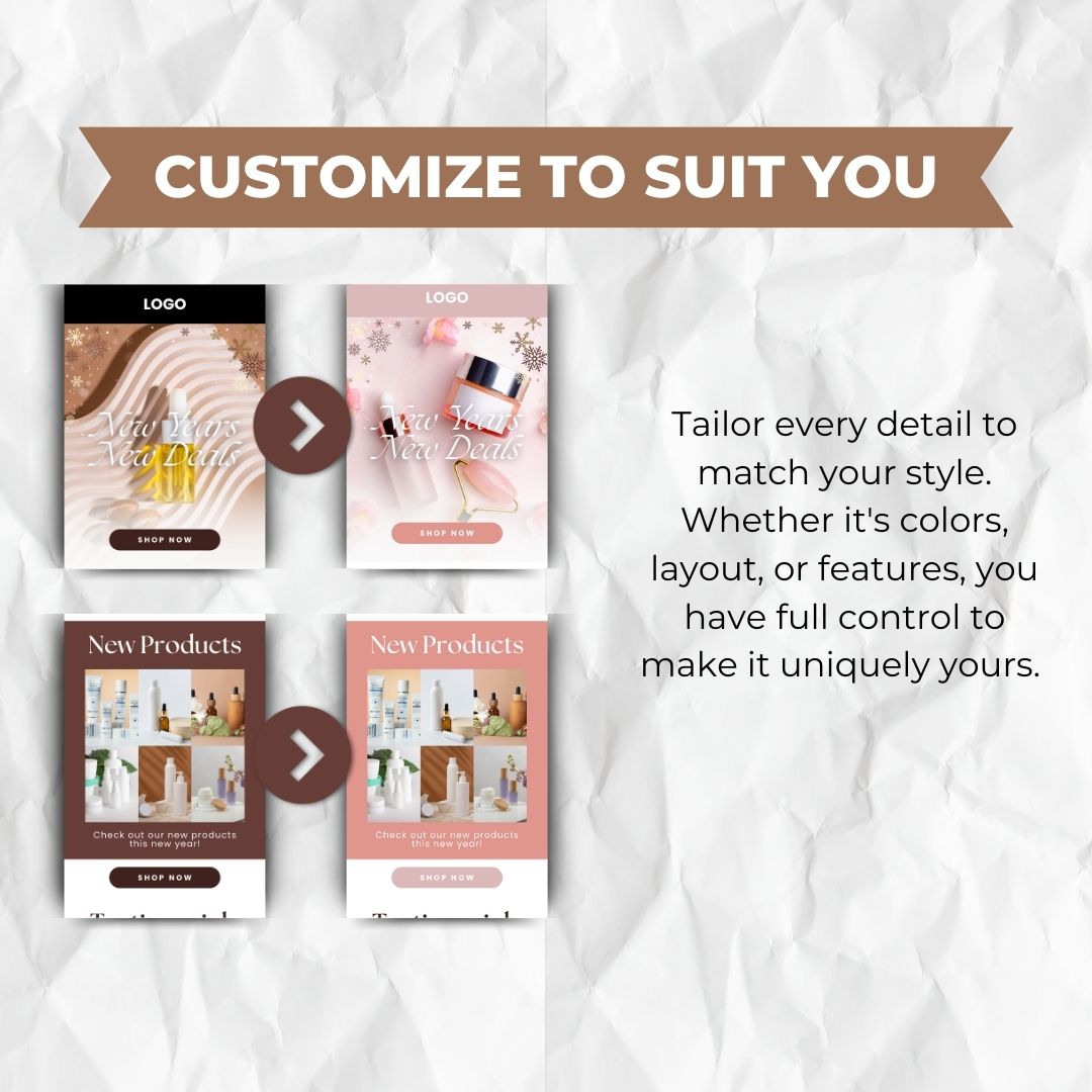 editable Christmas email template