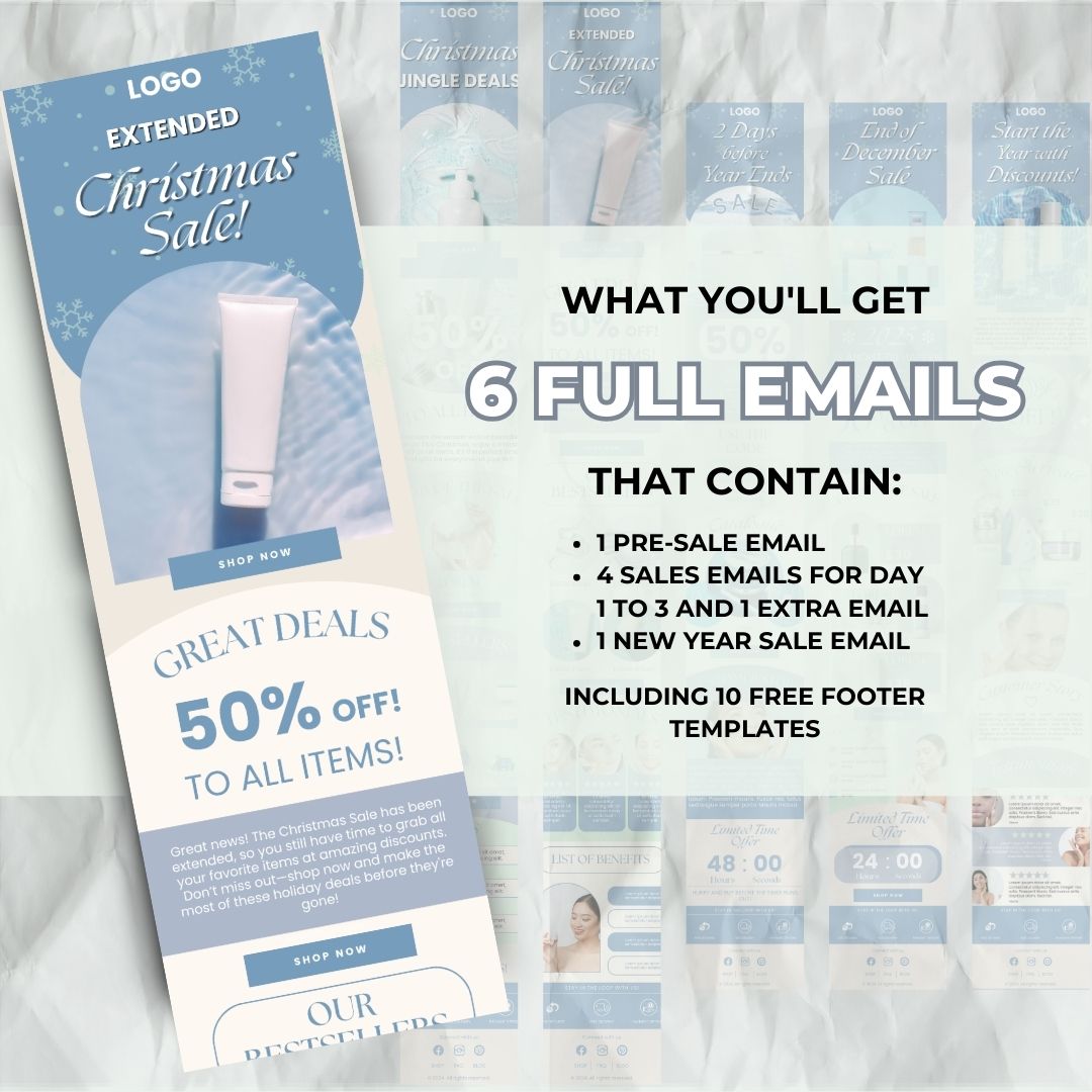 Christmas pre sale email template