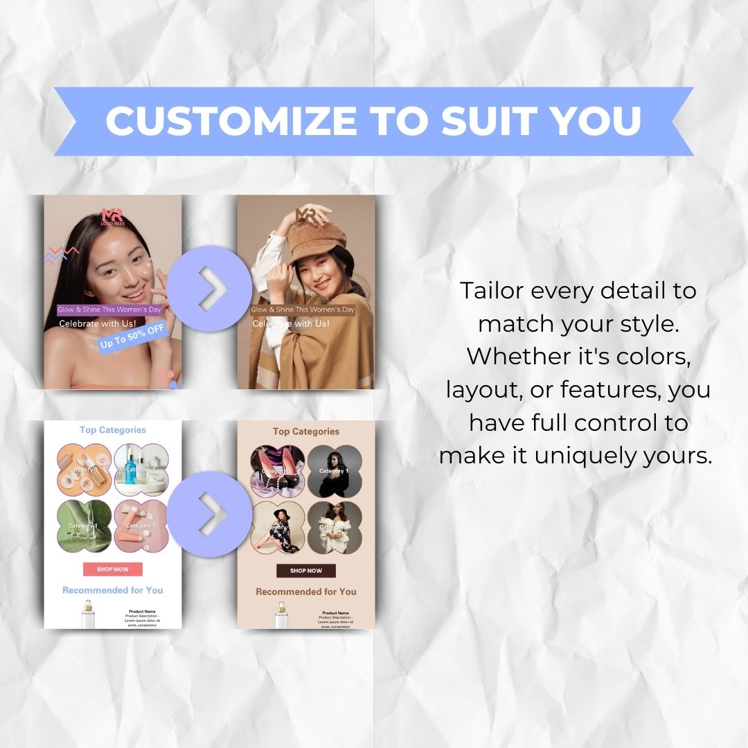 Skin Care Women's Day Email Template