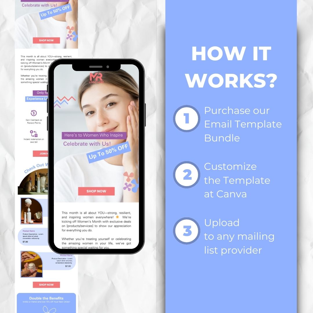 Skin Care Women's Day Email Template