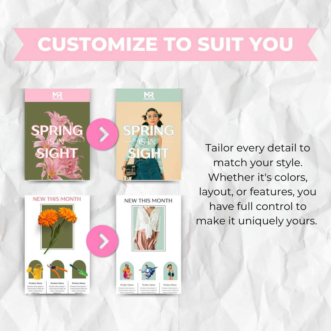 customize email template to suit you