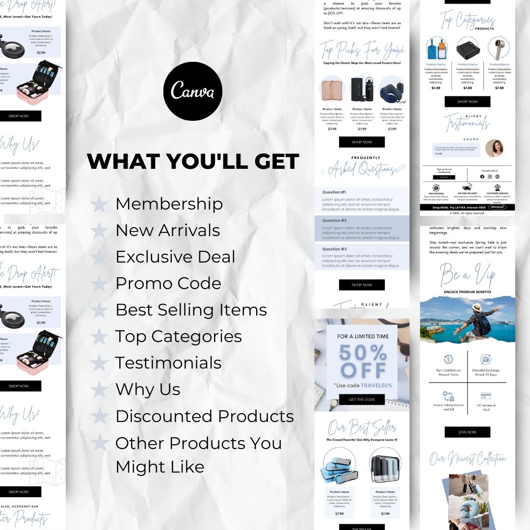 Included in the Spring season email template