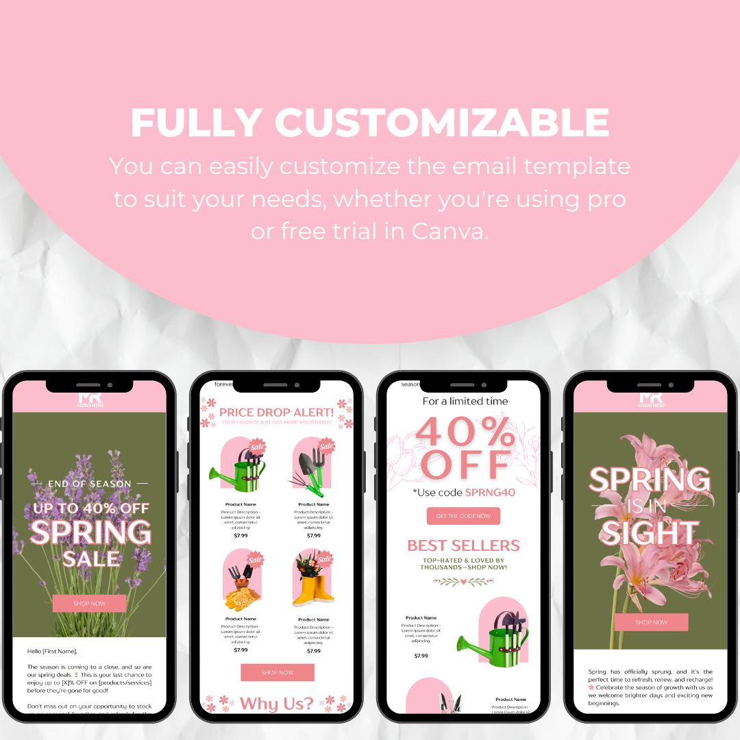 customizable email template