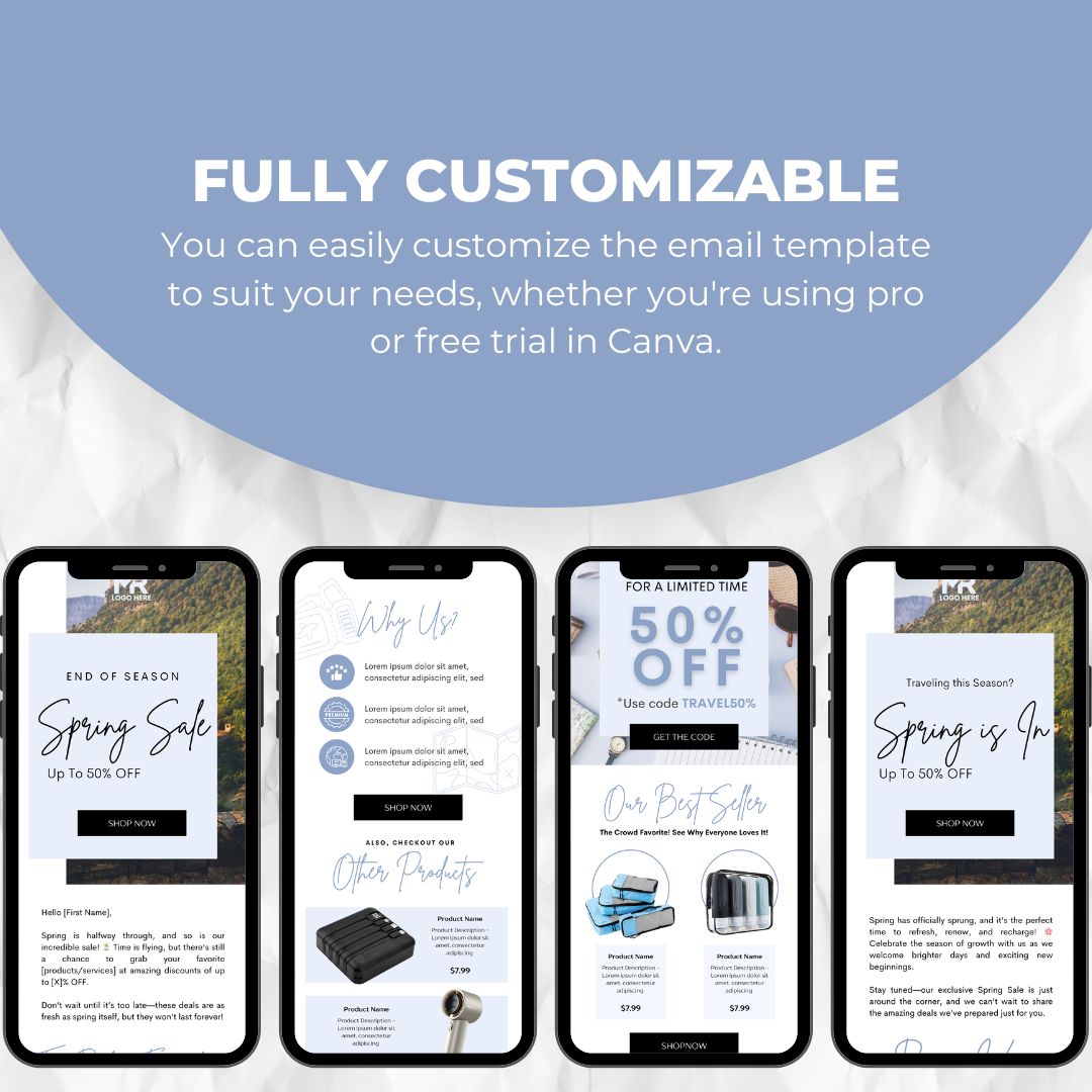 customizable email template