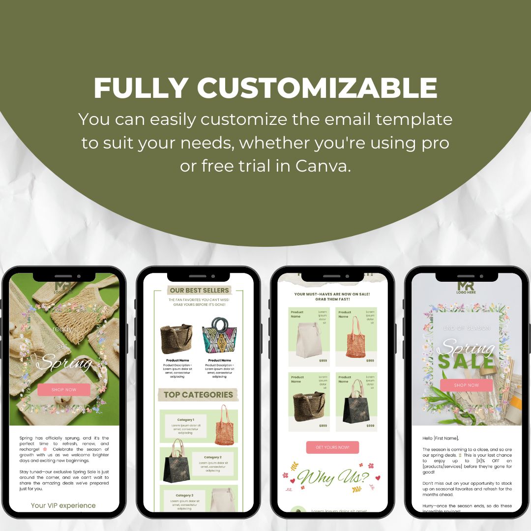 customizable email template
