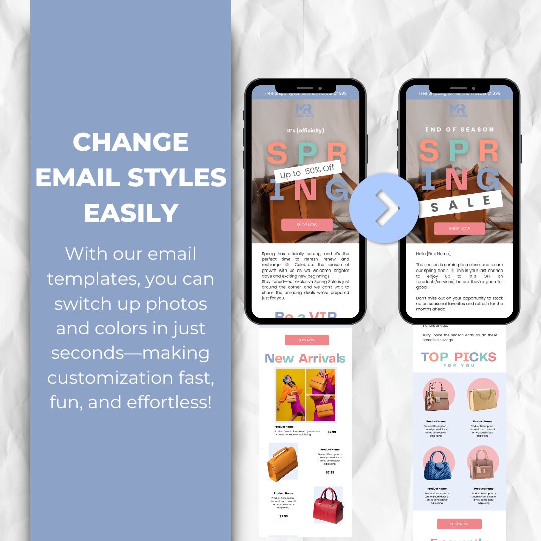 editable email template