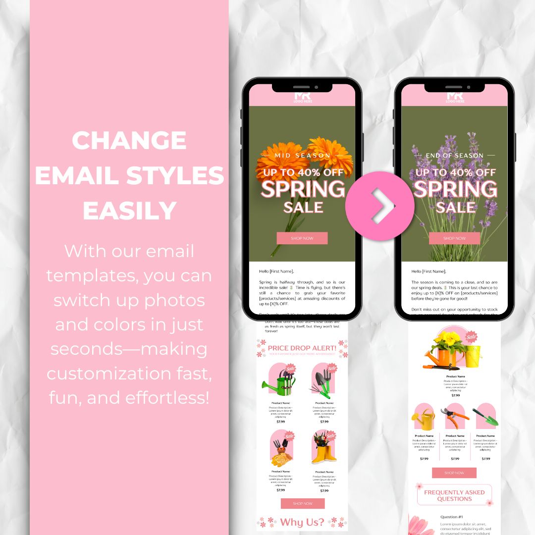 editable email template