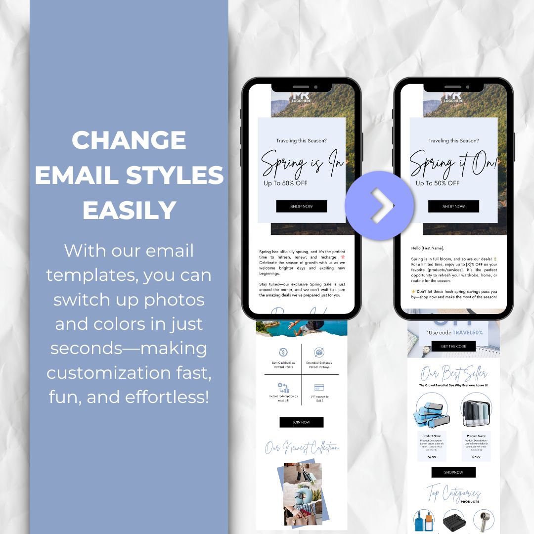 editable email template