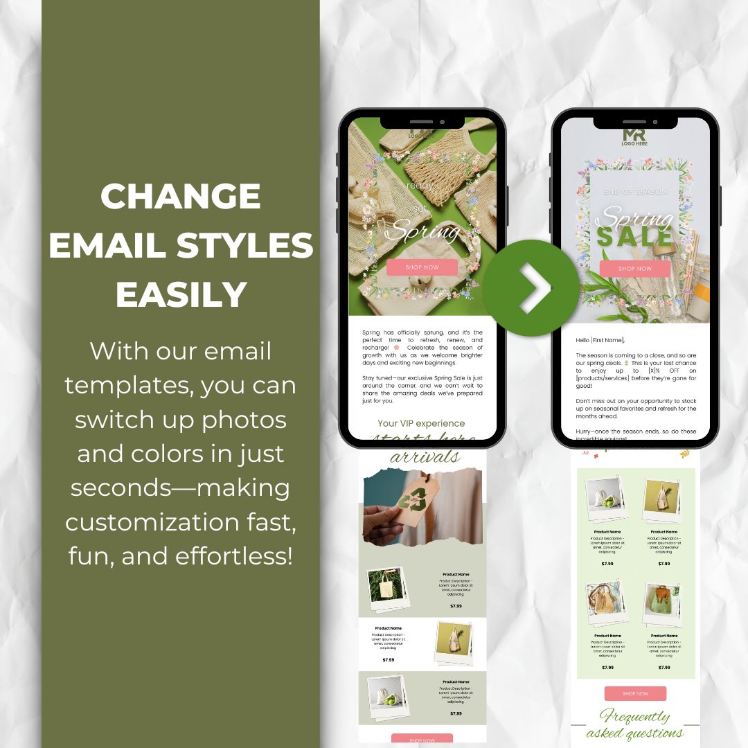 editable email template