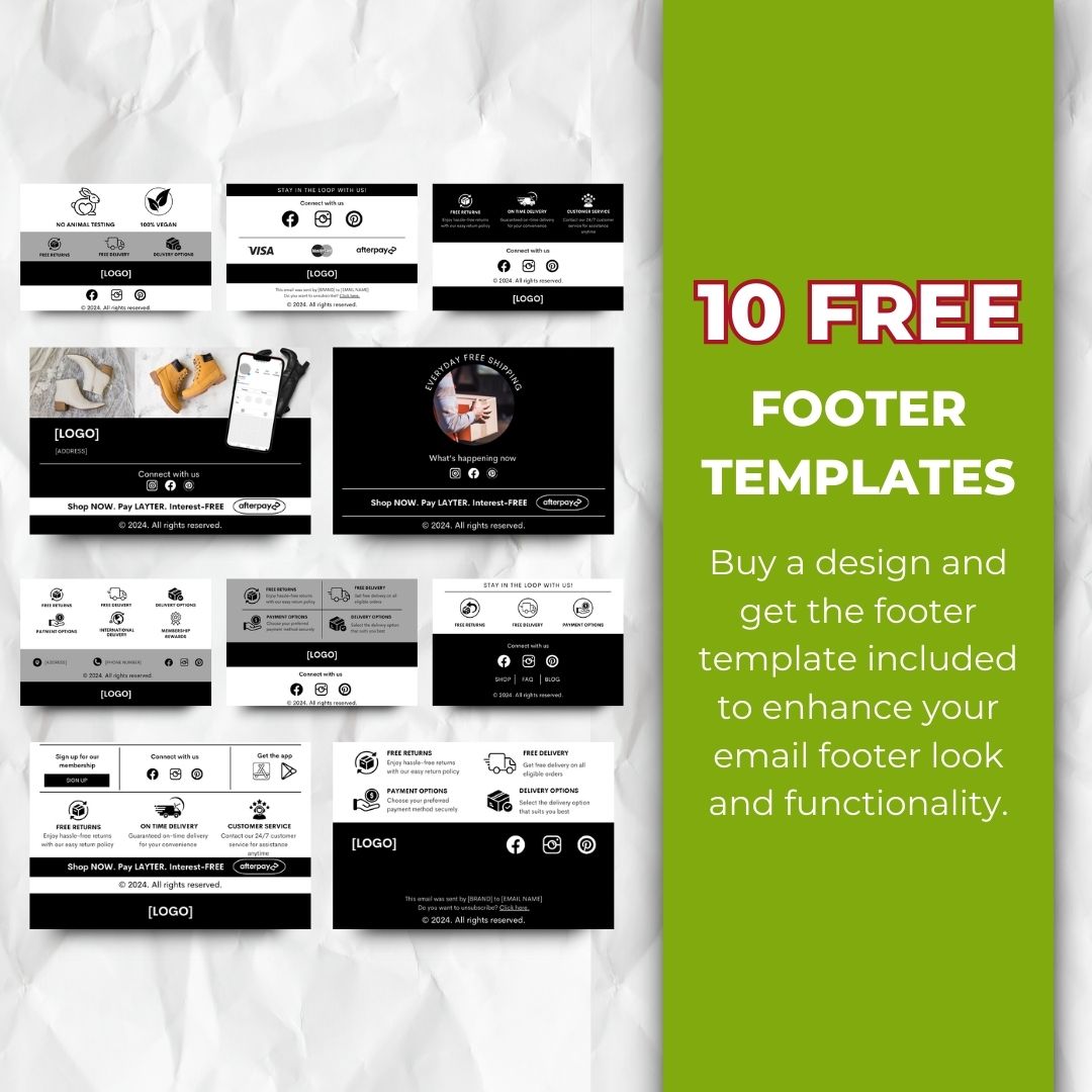 Lunar New Year email footer template