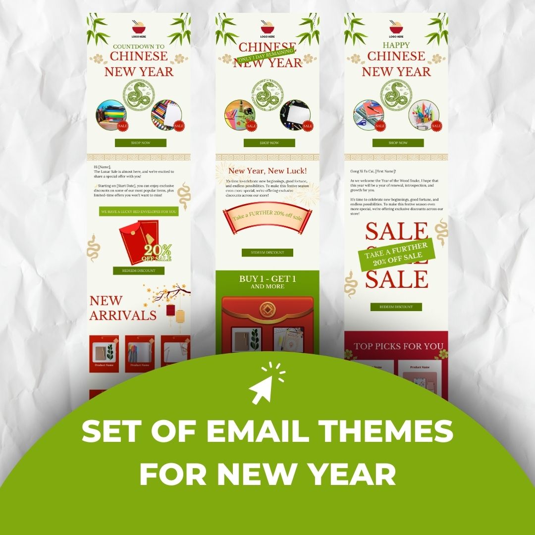 Lunar New Year email themes