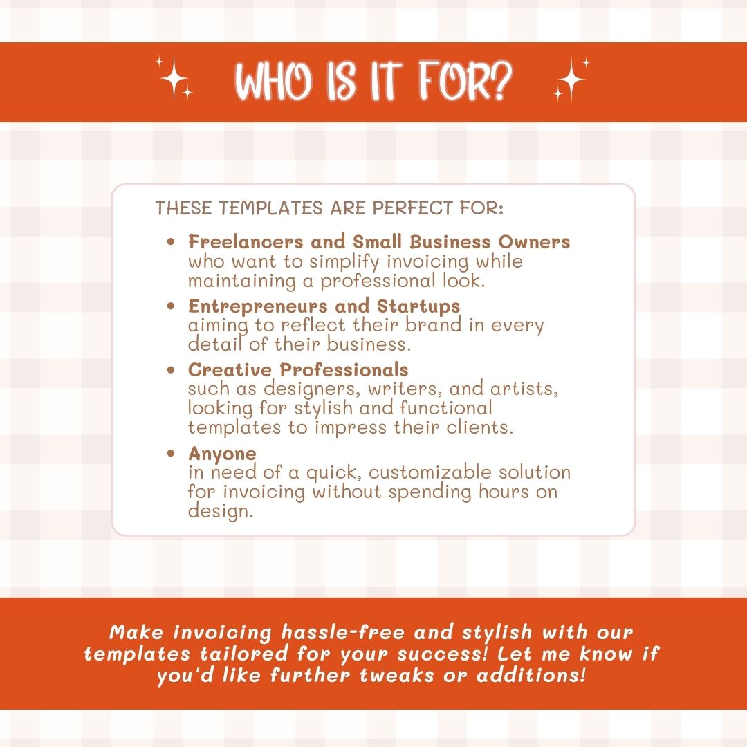 who is the invoice template for