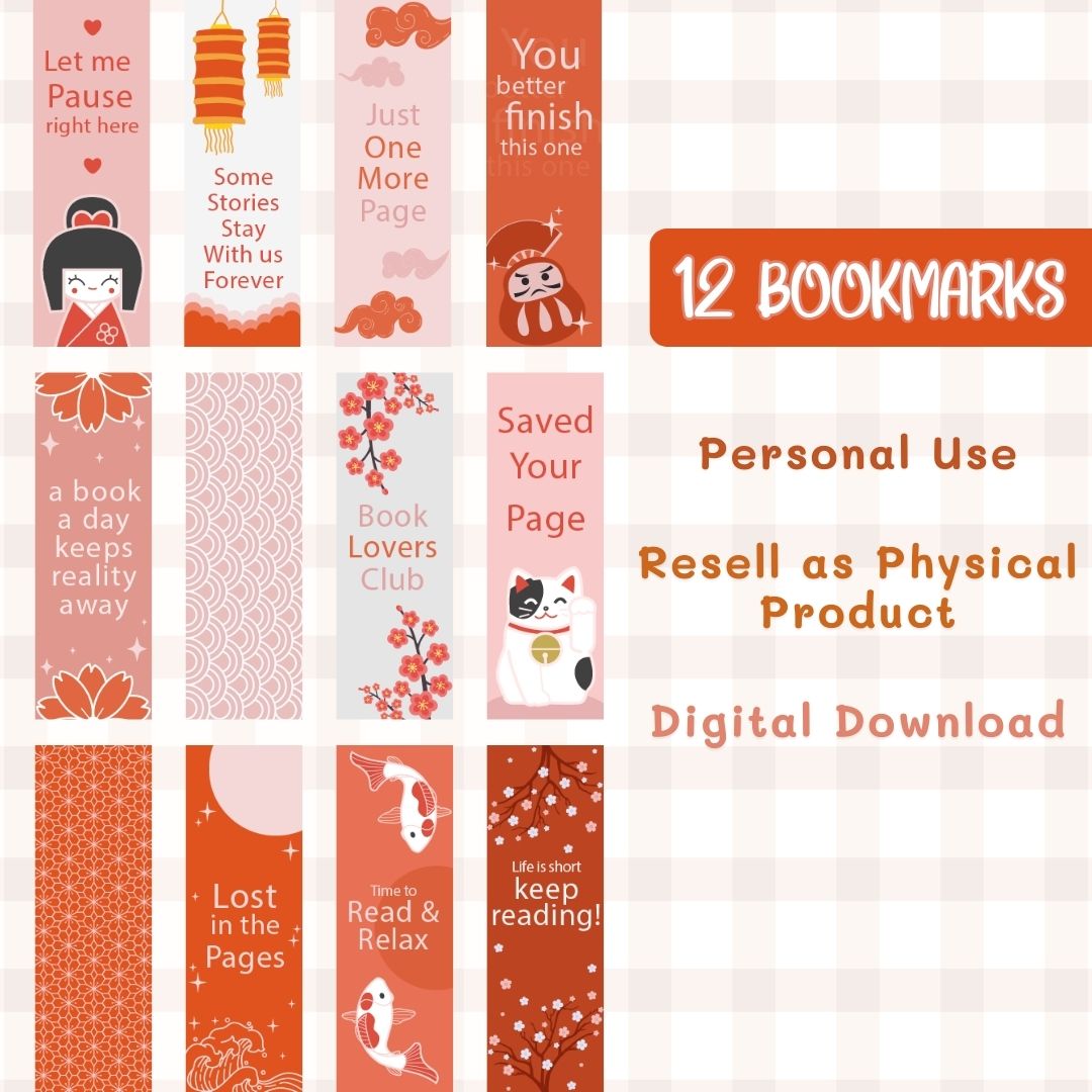 12 bookmark templates for personal use