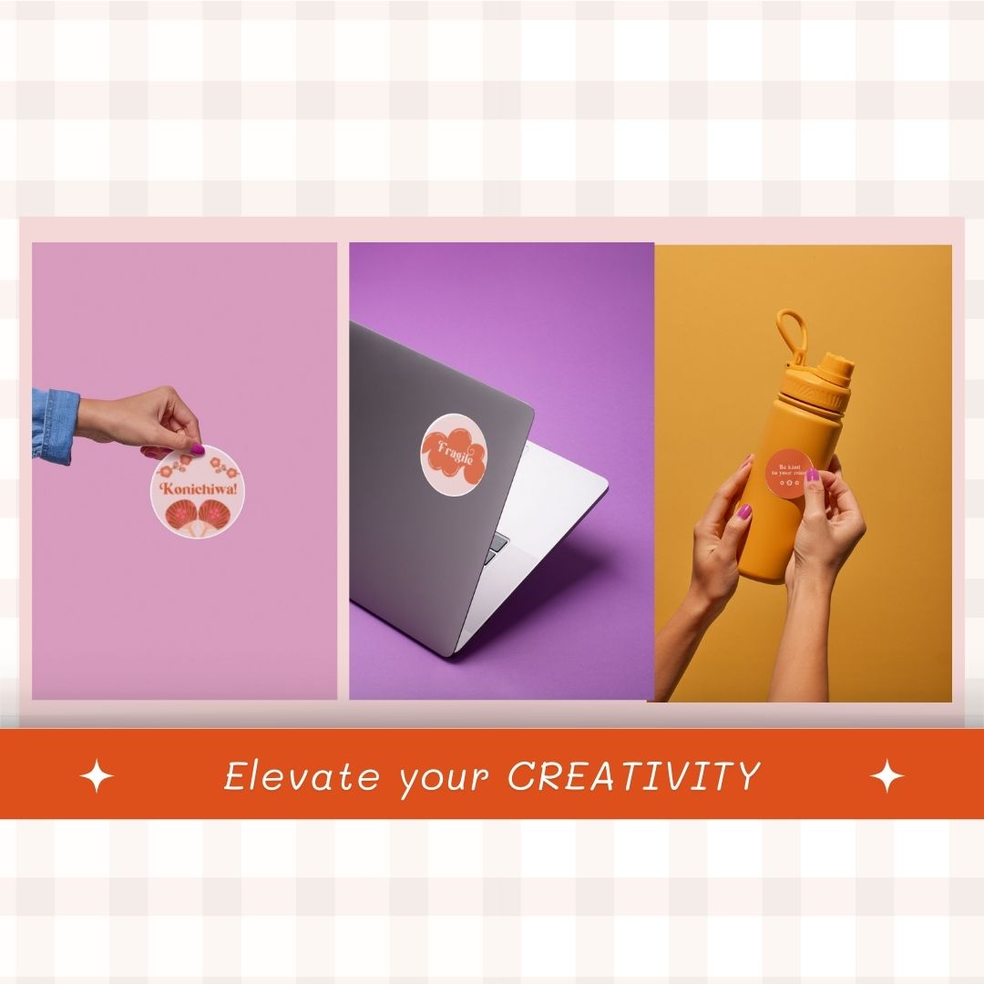 creative Digital sticker label template