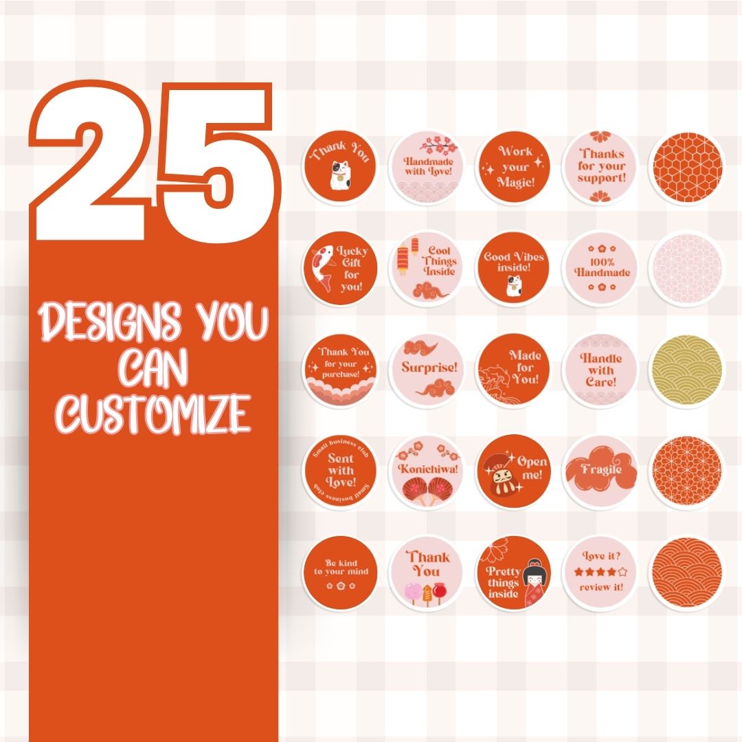 customizable Digital sticker label