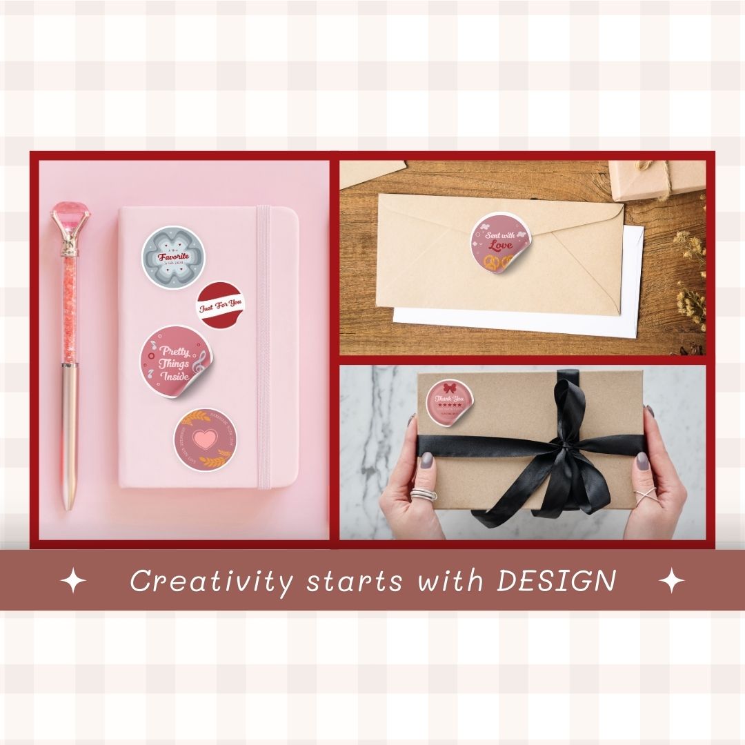 creative Digital sticker label template