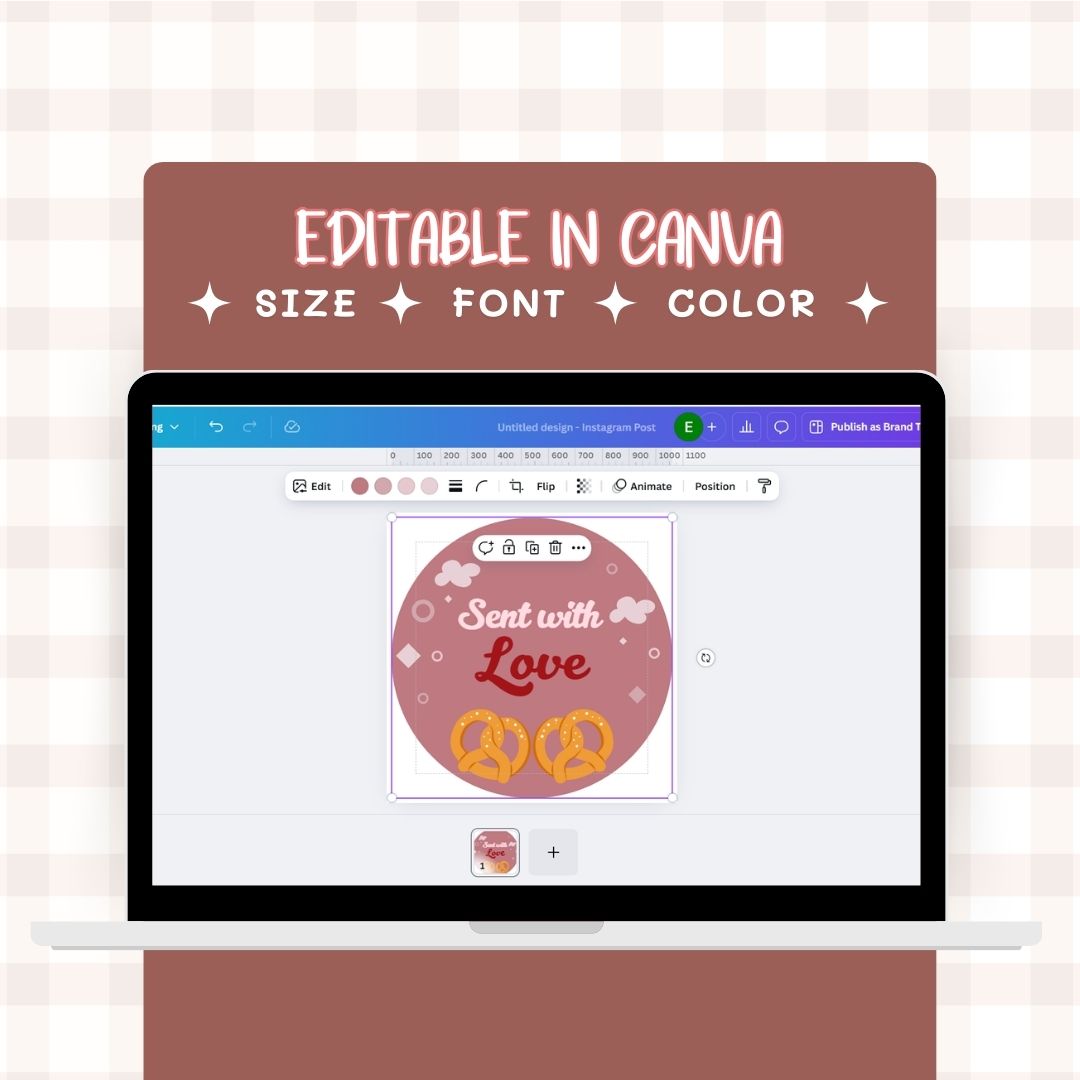 editable Digital sticker label