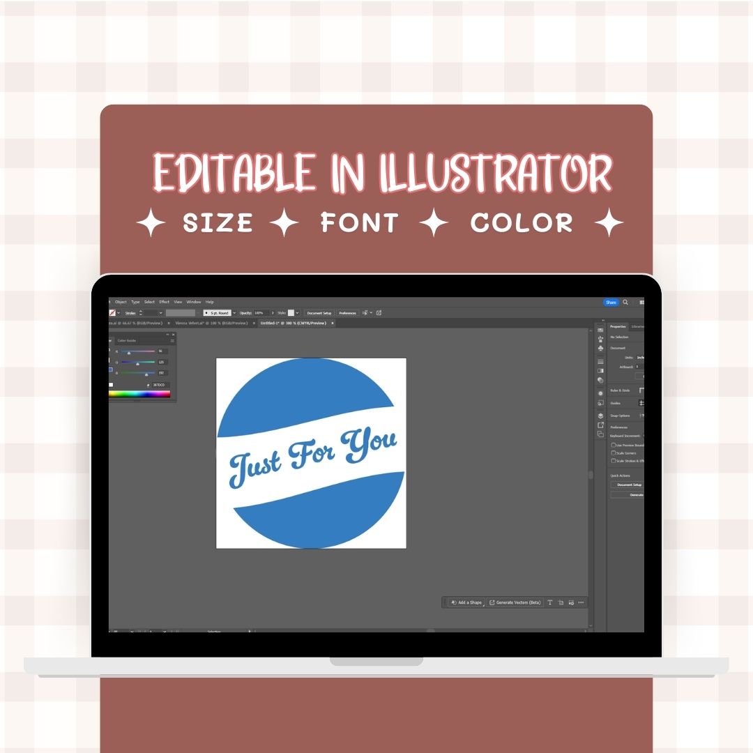 editable Digital sticker label in other platforms