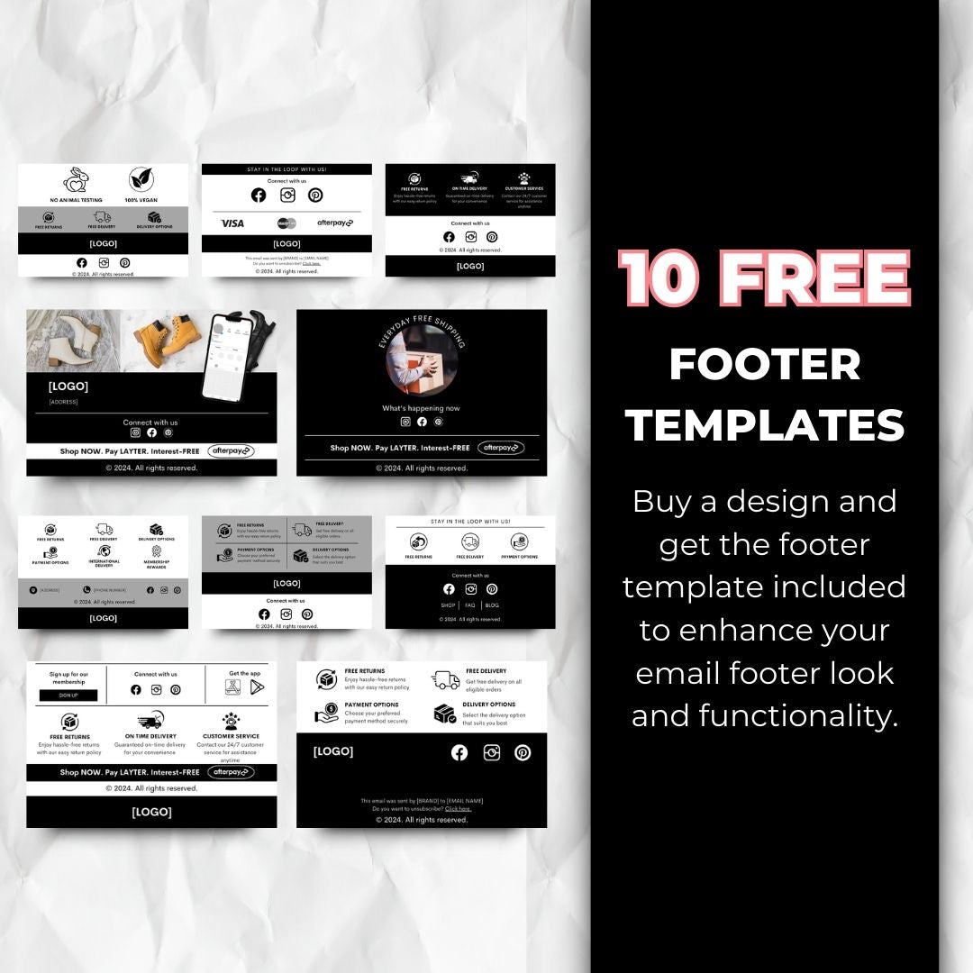 Valentines email footer template