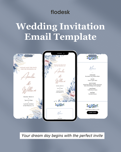 wedding invitation email template