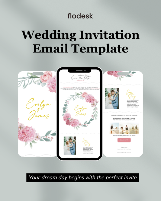 wedding invitation email template