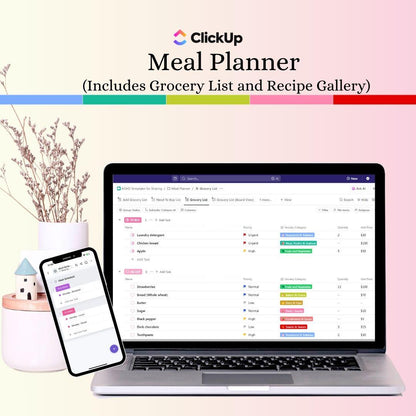 Meal Planner ClickUp Template for Beginners