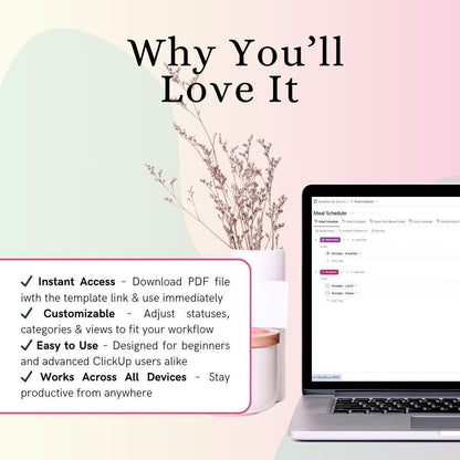 Meal Planner ClickUp Template for Beginners