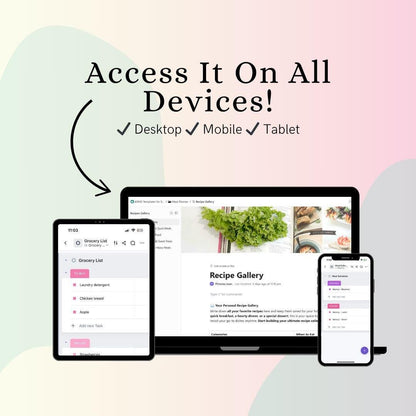 Meal Planner ClickUp Template for Beginners