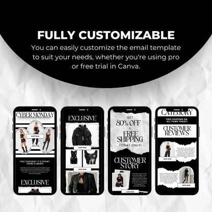 customizable Black Friday Email Template